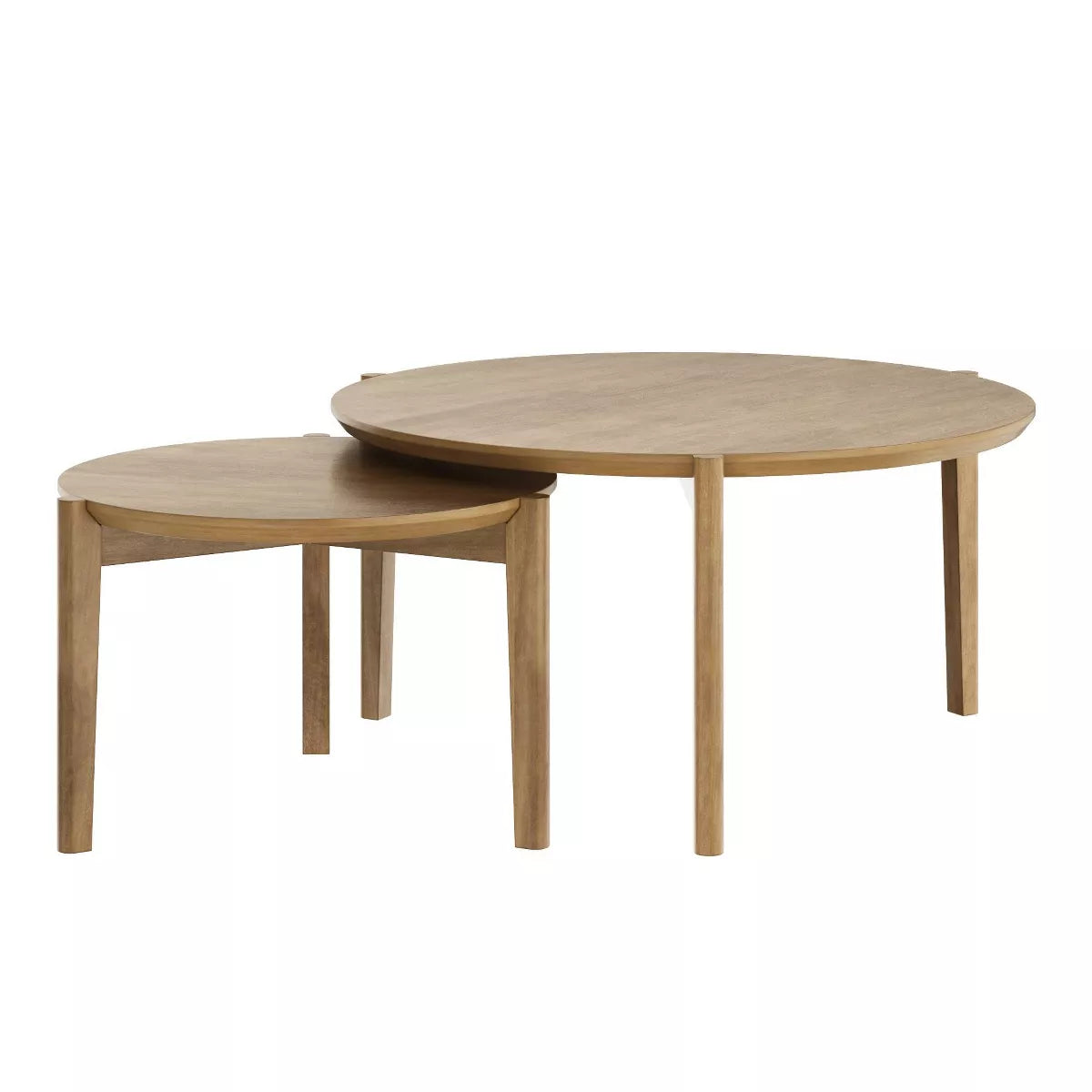 Nathan James Wood Round Coffee Table SHOWROOM ITEM