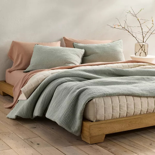 Textured Chambray Comforter & Sham Set King