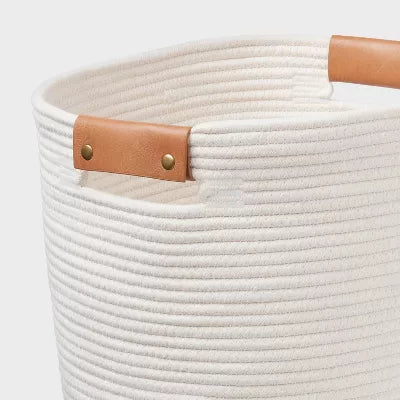 Coiled Rope Laundry Hamper
