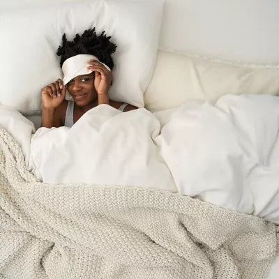 Chunky Knit Bed Blanket  King
