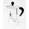 3 Cup Moka Stovetop Espresso Maker - Silver: Aluminum, Manual, Hand Wash, Glossy, Ground Coffee, Mesh Filter