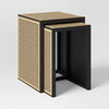 Nesting Accent Table Black/Natural 1-Piece