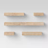 Set of 5 Wall Shelf Natural