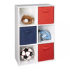 Closetmaid 899600 Decorative Home Stackable 6 Cube Cubeicals Organizer Storage in White with Hardware for Home, Office, Closet, or Toys