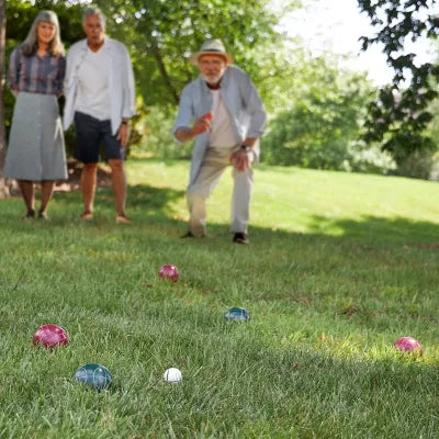 Regulation Outdoor Bocce Ball Set With Carrying Case