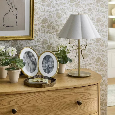 Stick Lamp with Bow Brass