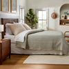 Linen Blend Euro Bed Pillow Set of 2
