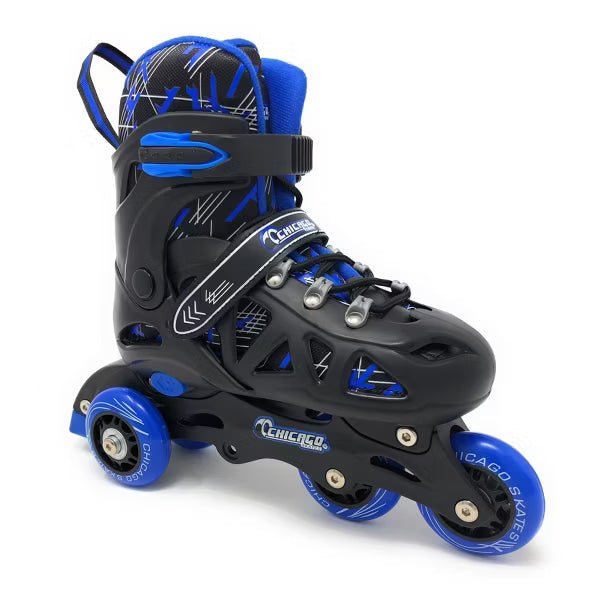 Training Kids' Roller Skate Combo Set - Black/Blue