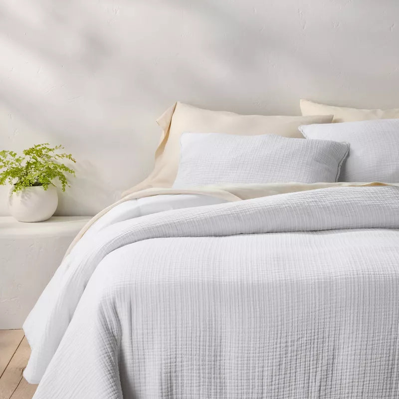Textured Chambray Comforter - King/California King