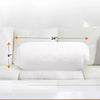 1-Piece Shaggy Long Hair Bolster Pillows