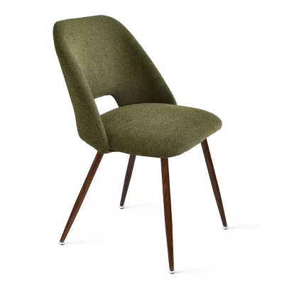 Edwin Upholstered Side Chair Walnut Legs