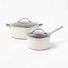 7pc Nonstick Ceramic Coated Aluminum Cookware Set