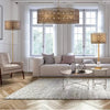 3-Light Bryar Chandelier Brass/Crystal - River of Goods: UL Listed, Adjustable Height, Metal & Crystal Drum