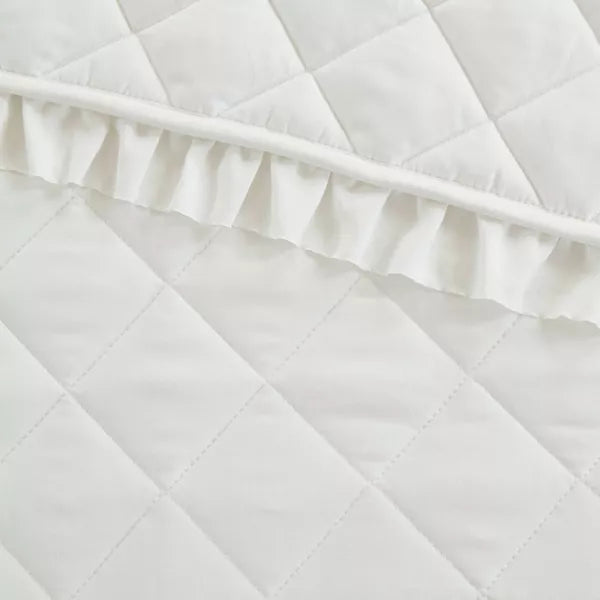 Ruffle Quilt White Full/Queen