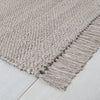 Bleached Jute Fringe Rug 3'x5' Accent