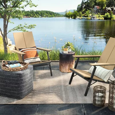 Recycled Resin Wood Outdoor Portable Adirondack Chair