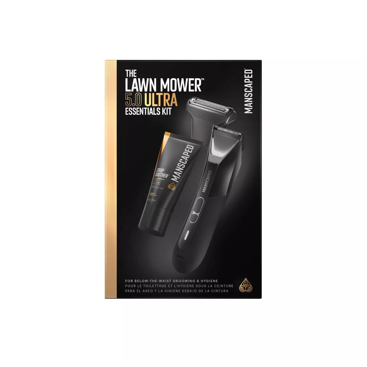 The Lawn Mower Ultra Essentials Kit, SkinSafe Electric Groin and Body Hair Trimmer, Men's Grooming Gift Set