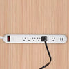 6 Outlet Extension Cord White