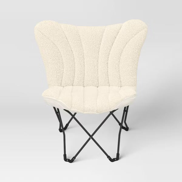 Butterfly Chair Faux Shearling Cream, final cut