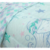 5pc Mystical Mermaid Kids' Bed in a Bag Blue Girls,Bedding Set, Microfiber, Fade-Resistant - Full