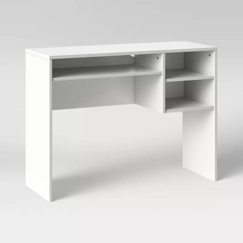 Student Writing Desk with Storage White