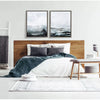 1-Piece Sylvie Layers by Maja Mitrovic of Makes My Day Happy Framed Canvas Gray