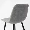Bingo Upholstered Counter Height Stool with Black Leg (Set of 2) , Midbar Stool for Kitchen Island, Indoor Furniture
