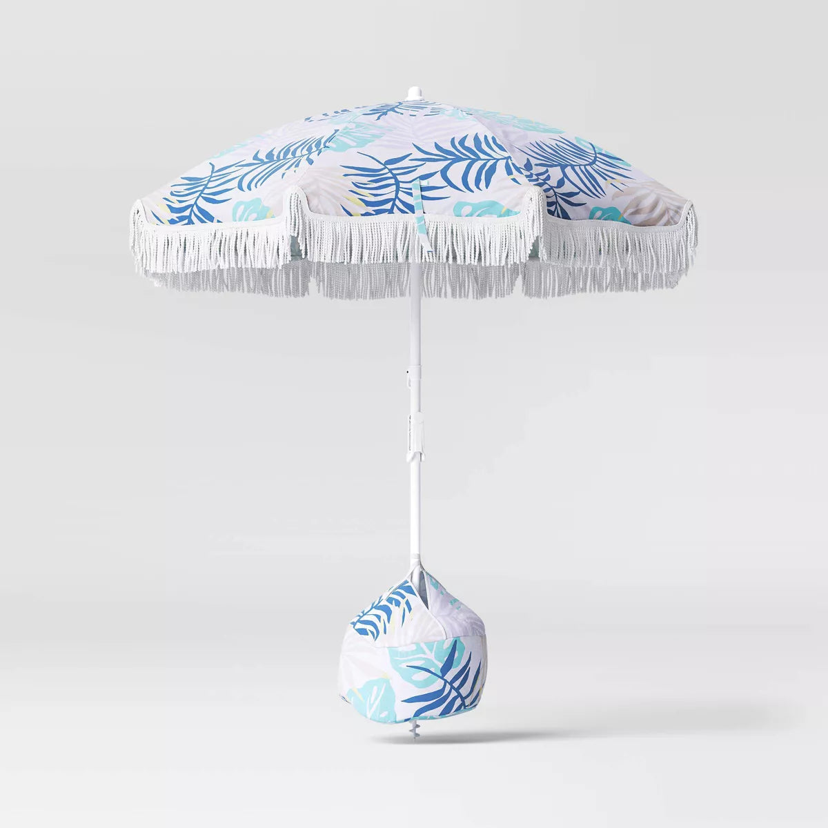 Outdoor Patio Beach Umbrella with Fringe