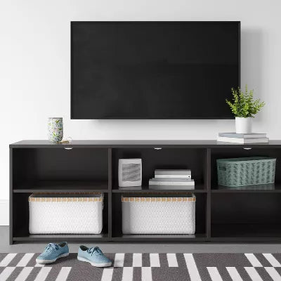 Dorm Storage TV Stand Black