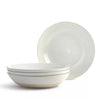 16pc Stoneware Siterra Dinnerware Set White