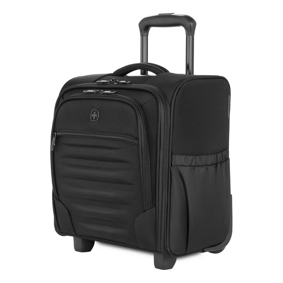 Checklite Underseater Carry On Suitcase - Black: Tear-Resistant, 2 Wheels