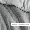 Camden Chambray Solid Print Comforter Set Full/Queen