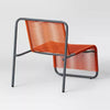 PVC Stackable Patio Lounge Chair Red