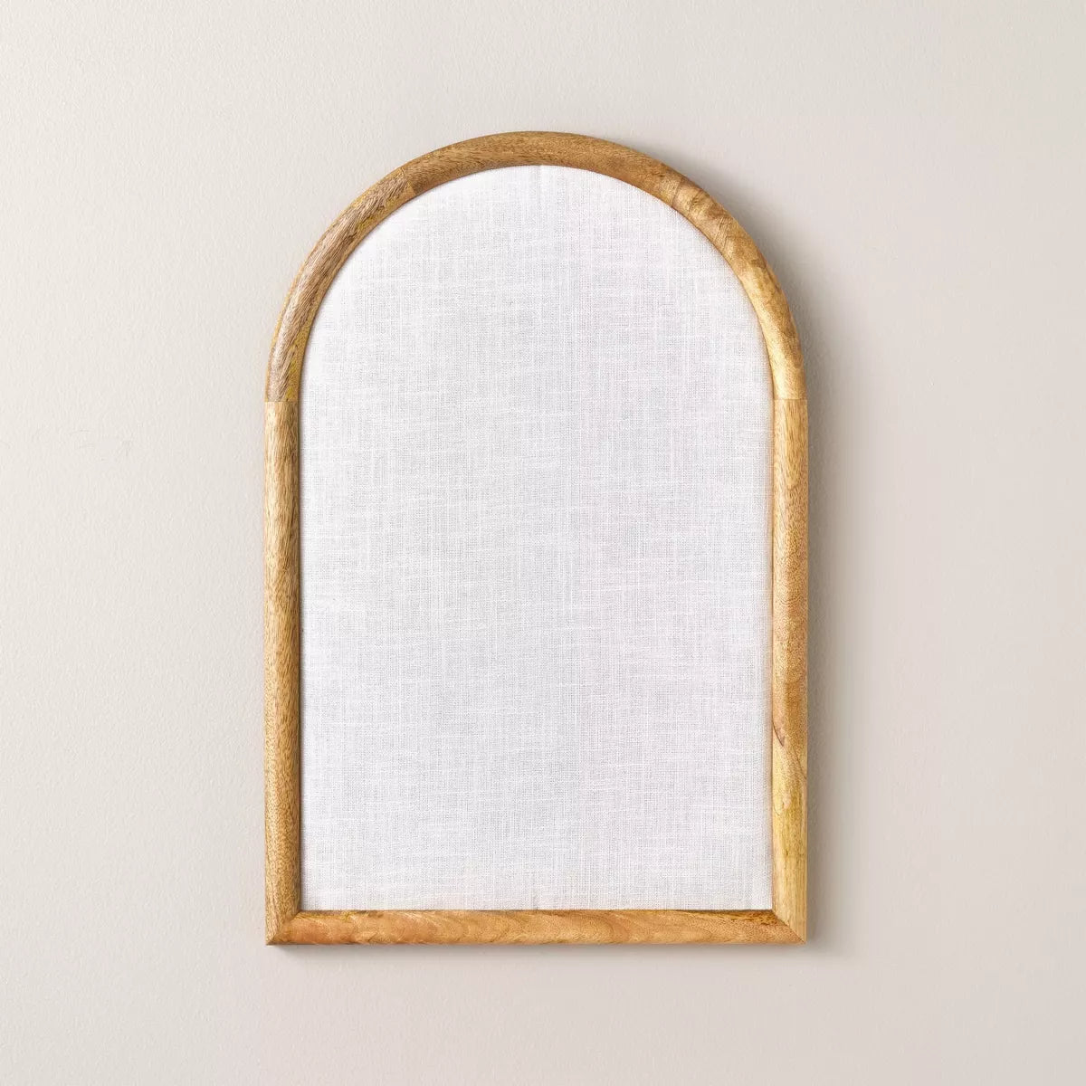 Arched Wood Framed Fabric Bulletin Board