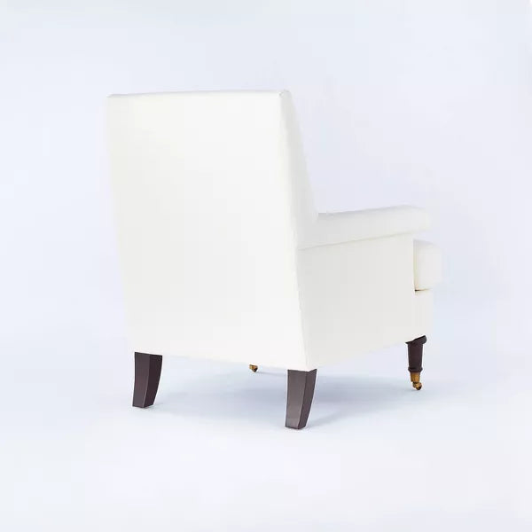 Mercer Rolled Upholstered Armchair with Casters