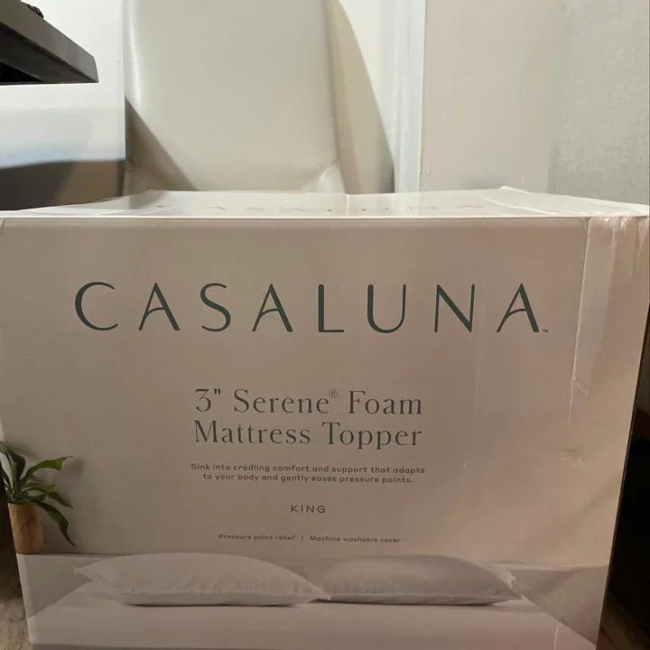 3" Serene™ Foam Mattress Topper - Casaluna™