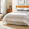 Washed Loop Stripe Lumbar Bed Pillow