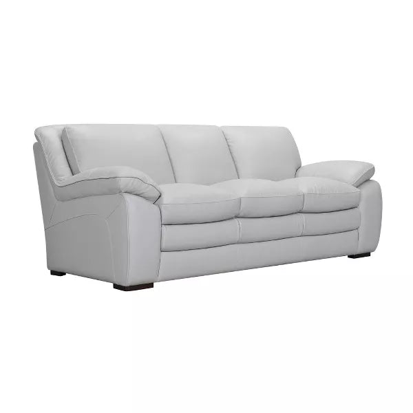 Zanna Genuine Leather Sofa Dove Gray