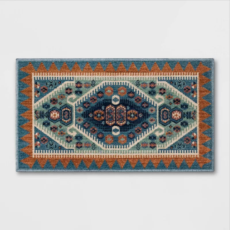 Buttercup Diamond Vintage Persian Woven Rug - 28"x84"