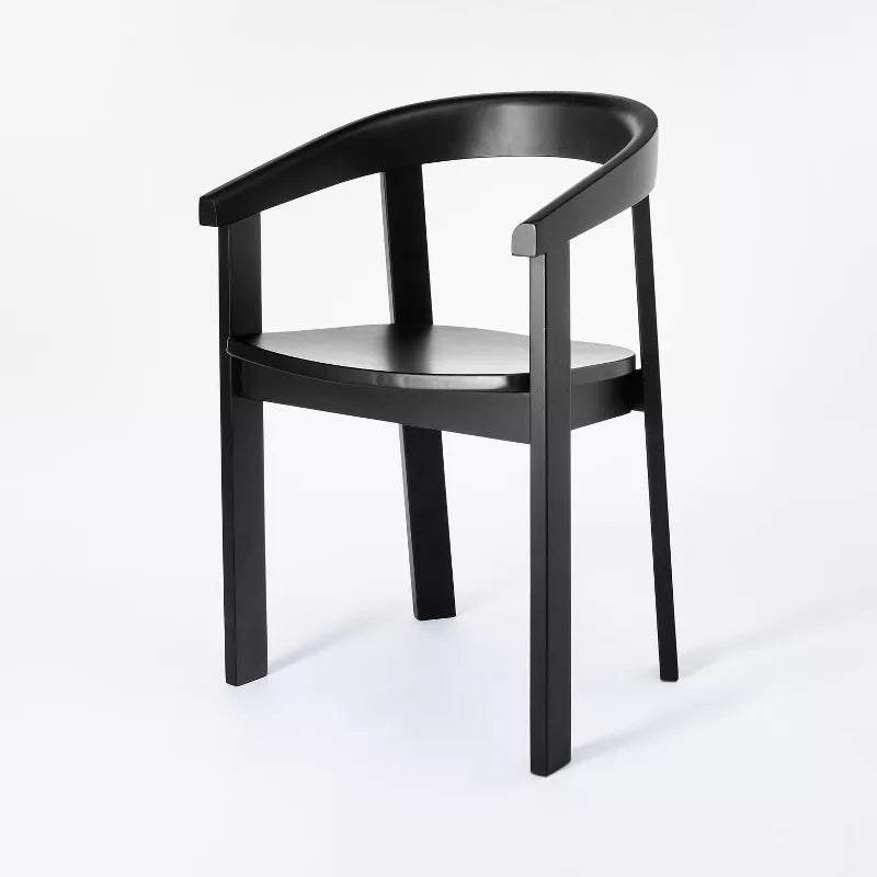 Terra Solid Wood Curved Back Counter Stool