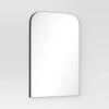 Infinity Mantle Mirror Black Rust-Resistant, Rounded Top, Wall Mount