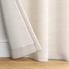 2-Piece Blackout Textural Overlay Window Curtain Panel