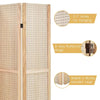 4-Panel Pegboard Display Folding Privacy Screen Craft Display
