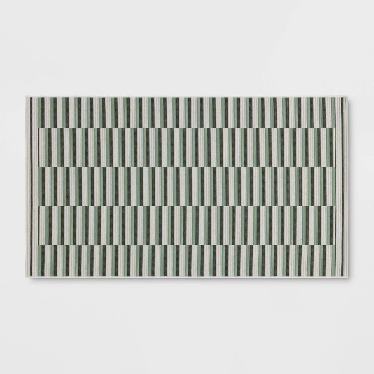 Linear Geo Outdoor Area Rug 3'11"x5'5"