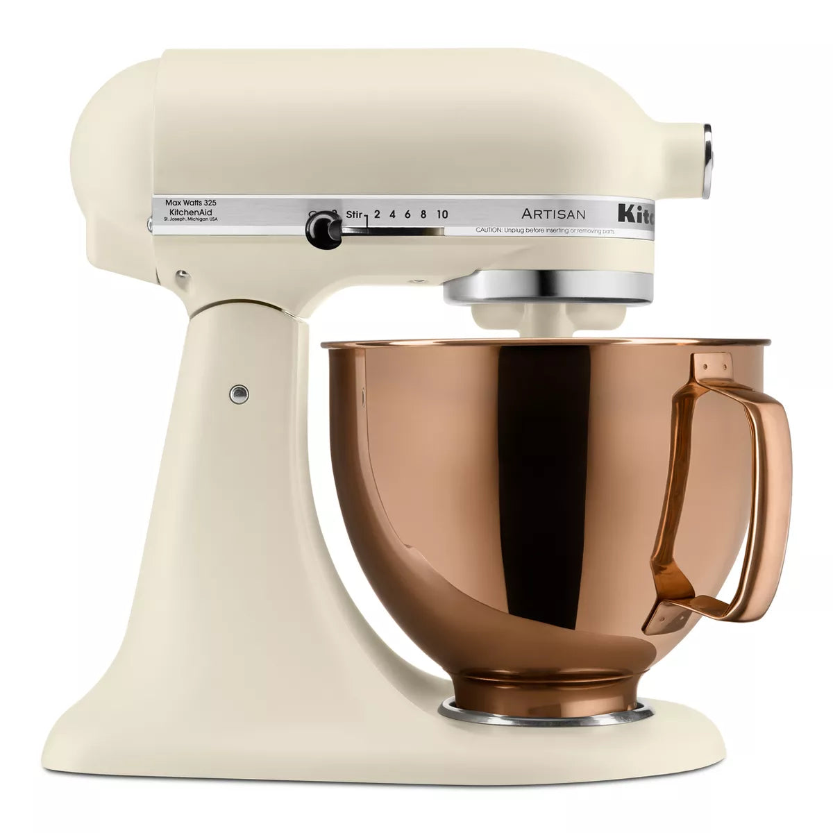 10-Speed Stand Mixer with Copper Bowl Fresh Linen