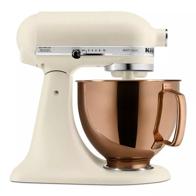 10-Speed Stand Mixer with Copper Bowl Fresh Linen - Metal