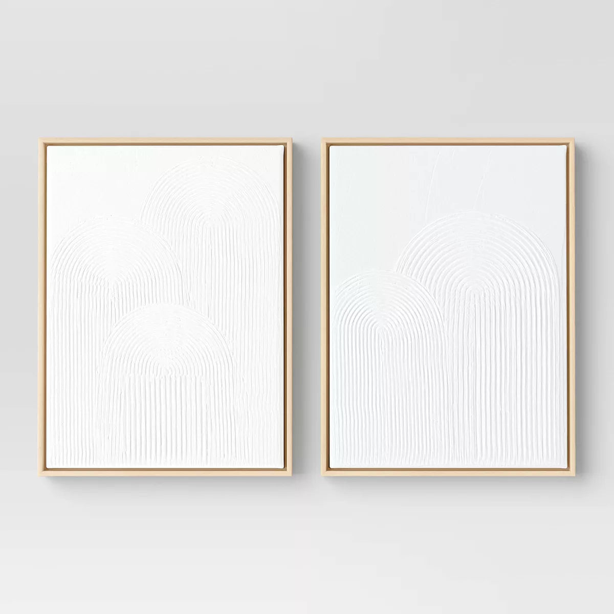 (Set of 2) 12" x 16" Rainbow Arches Framed Embellished Canvas Set SHOWROOM ITEM