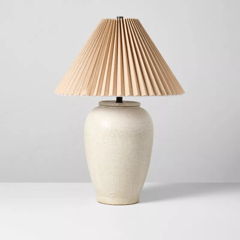 Ceramic Table Lamp Cream without shade