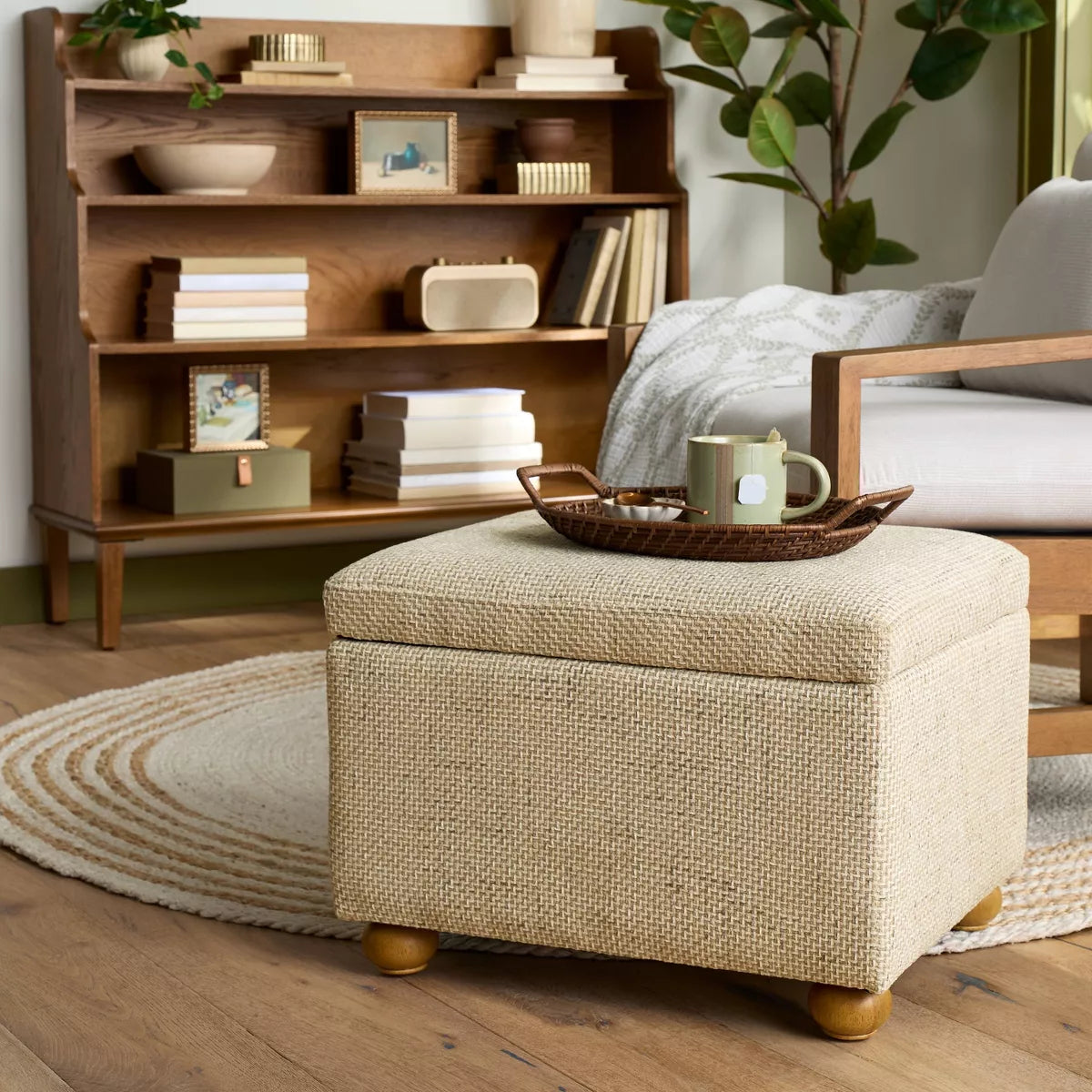 Upholstered Storage Ottoman - Hearth & Hand™ with Magnolia - SHOWROOM ITEM