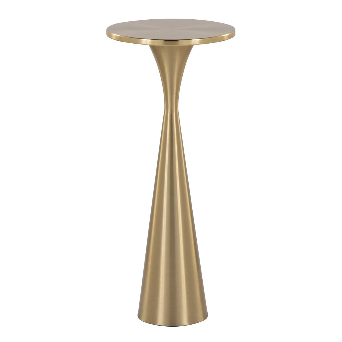 LumiSource Gemma Metal Side Table Modern Brass SHOWROOM ITEM